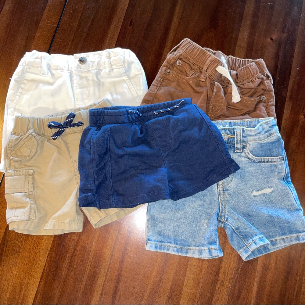 Kids Shorts! Bundle of 5 Pairs! Boys 6M - 24M!!